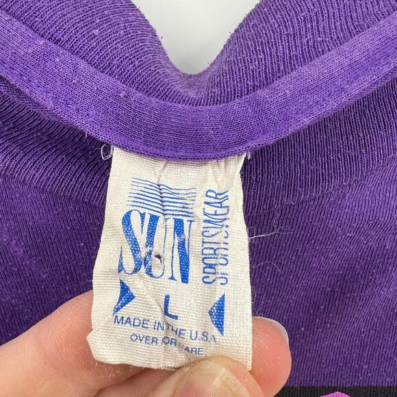 Vintage Sun Sportswear USA Made Dreamin' State Of Mind T-shirt Women's Large - Picture 3 of 9